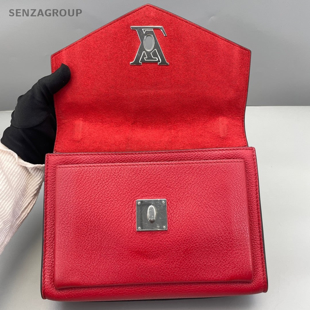 Louis Vuitton Lockme MM Chain Strap Shoulder bag Red Women