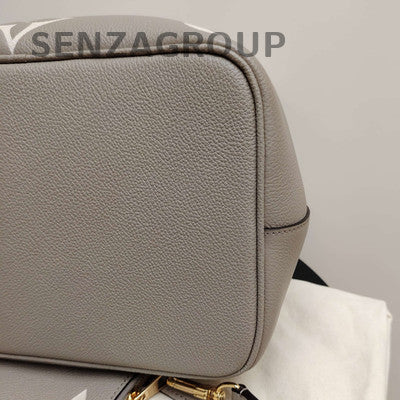 Louis Vuitton Grey Gold Bucket Bag Monogram Print Shoulder Tote