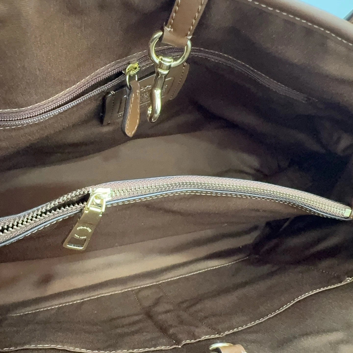 Coach Women's Signature Canvas Tote Shoulder Crossbody Handbag