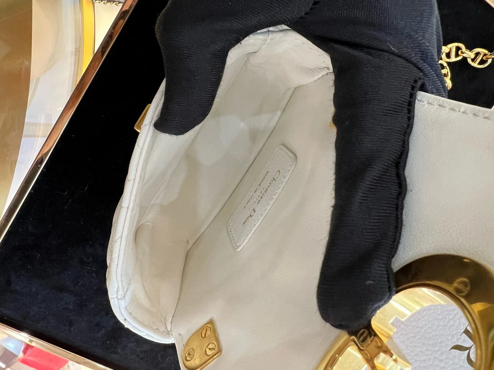 Dior Caro Cannage Mini Crossbody Shoulder Bag For Women