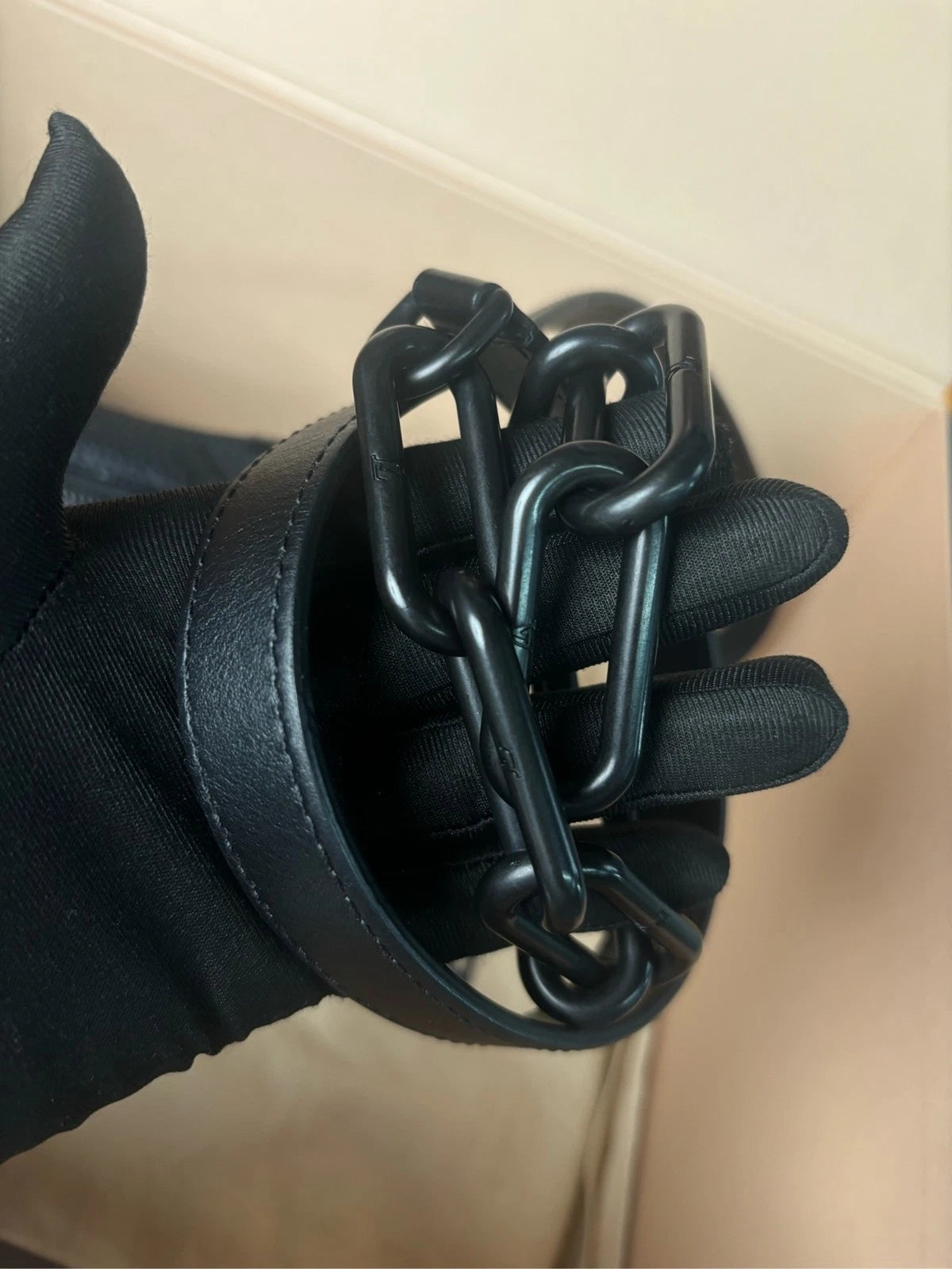 Louis Vuitton Black Embossed Leather Mini Soft Trunk Crossbody Shoulder Bag