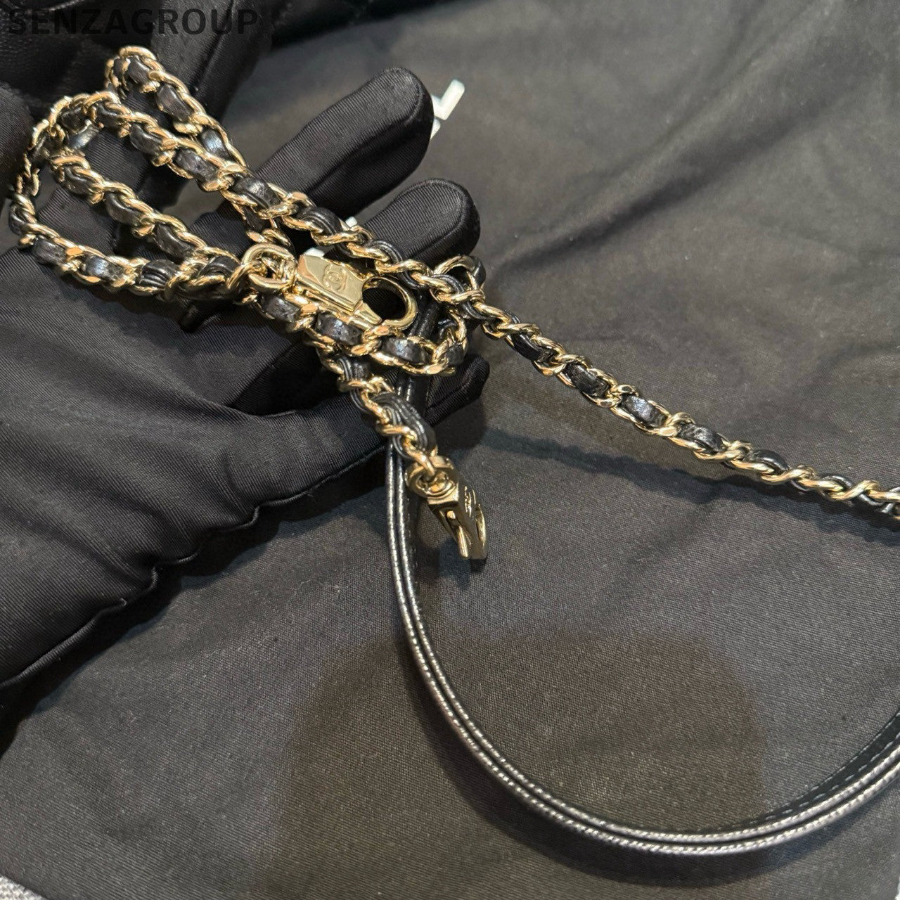 Chanel Black Gold Coco Handle Small Shoulder Bag Classic Fashion