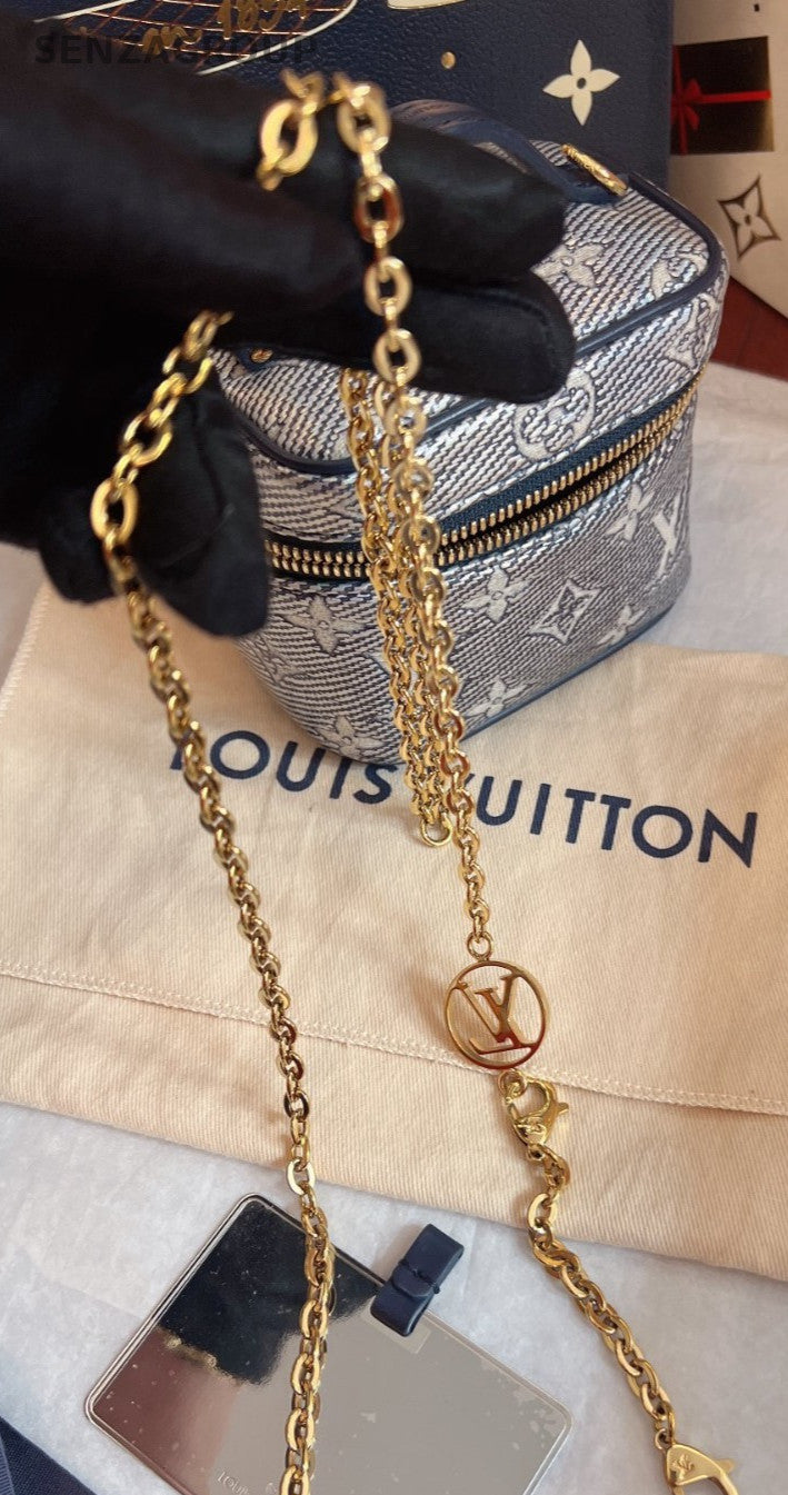 Louis Vuitton Micro Vanity Top Handle 2way Chain Shoulder Handbag Women