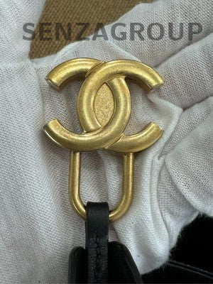 Chanel Small Camera Bag Quilted Chain Crossbody Black Gold Women Fashion