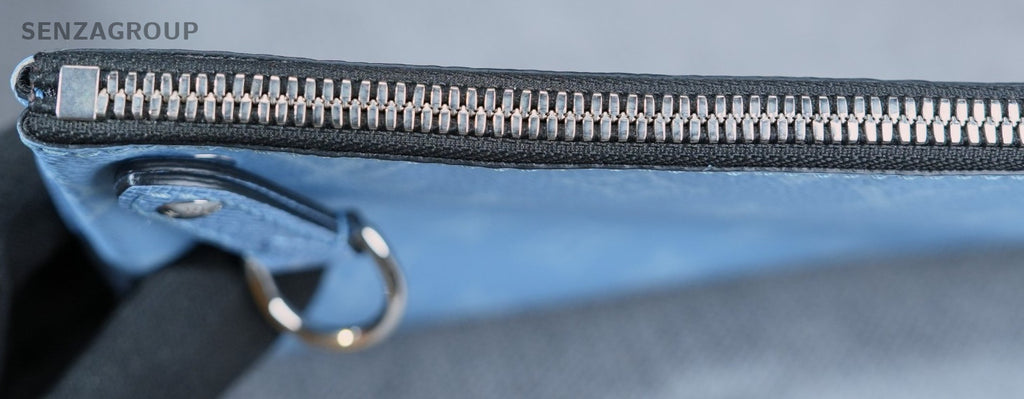 Louis Vuitton Monogram Zipper Detachable Strap Shoulder Bag Blue Black Women
