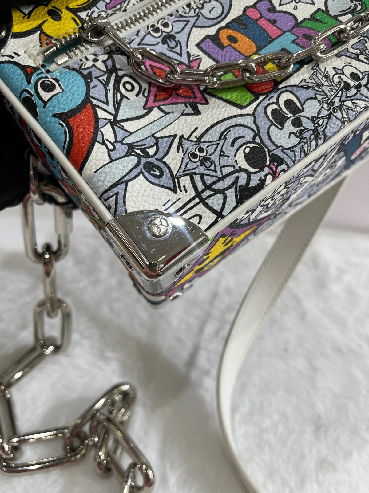 Louis Vuitton Limited Graffiti Soft Trunk Box Bag For Women