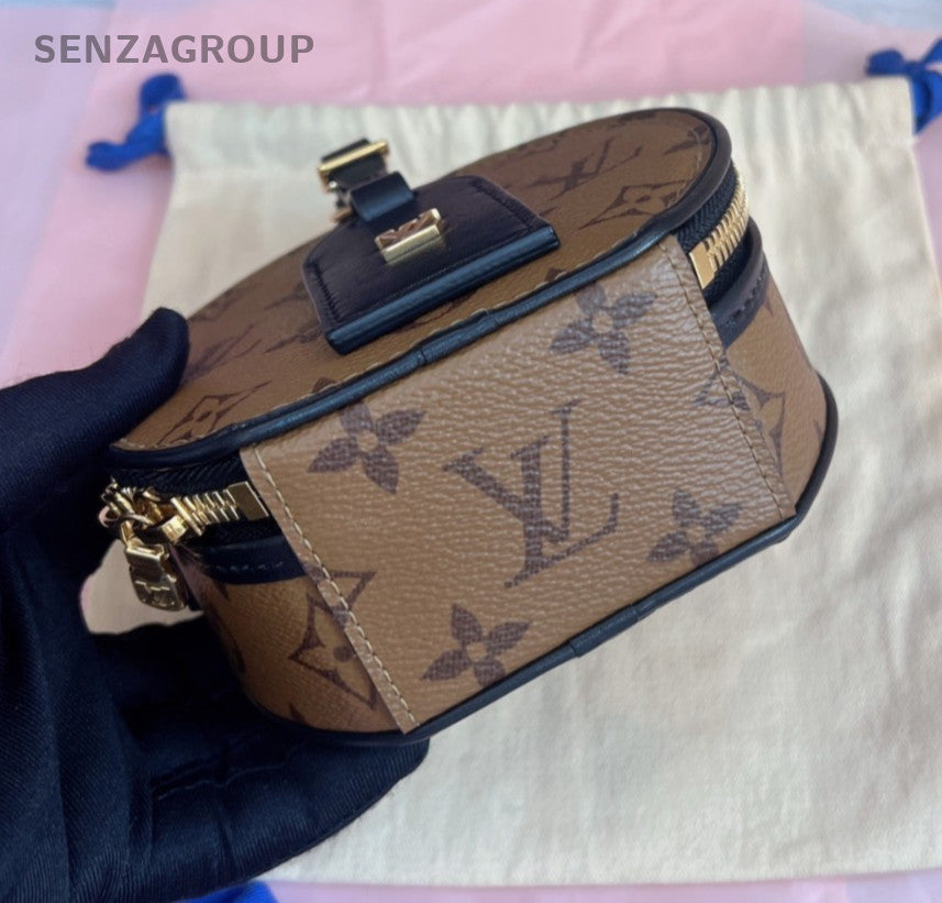 Louis Vuitton Monogram Boite Chapeau mini Crossbody Women Classic Brown