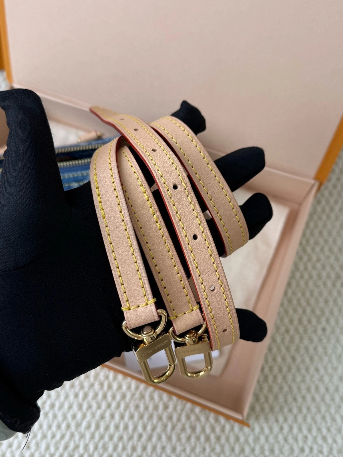 Louis Vuitton Speedy Nano Denim Top Handle Bag For Women