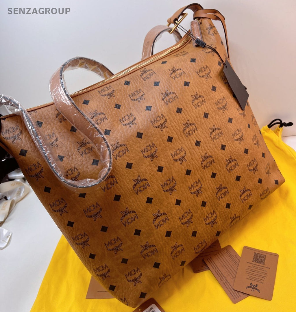 MCM 25Hobo Brown Caramel Shoulder Handbag Women Brand NEW Classic