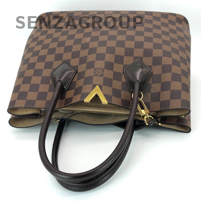 Louis Vuitton Kensington Damier Ebene Shoulder Bag Gold Hardware