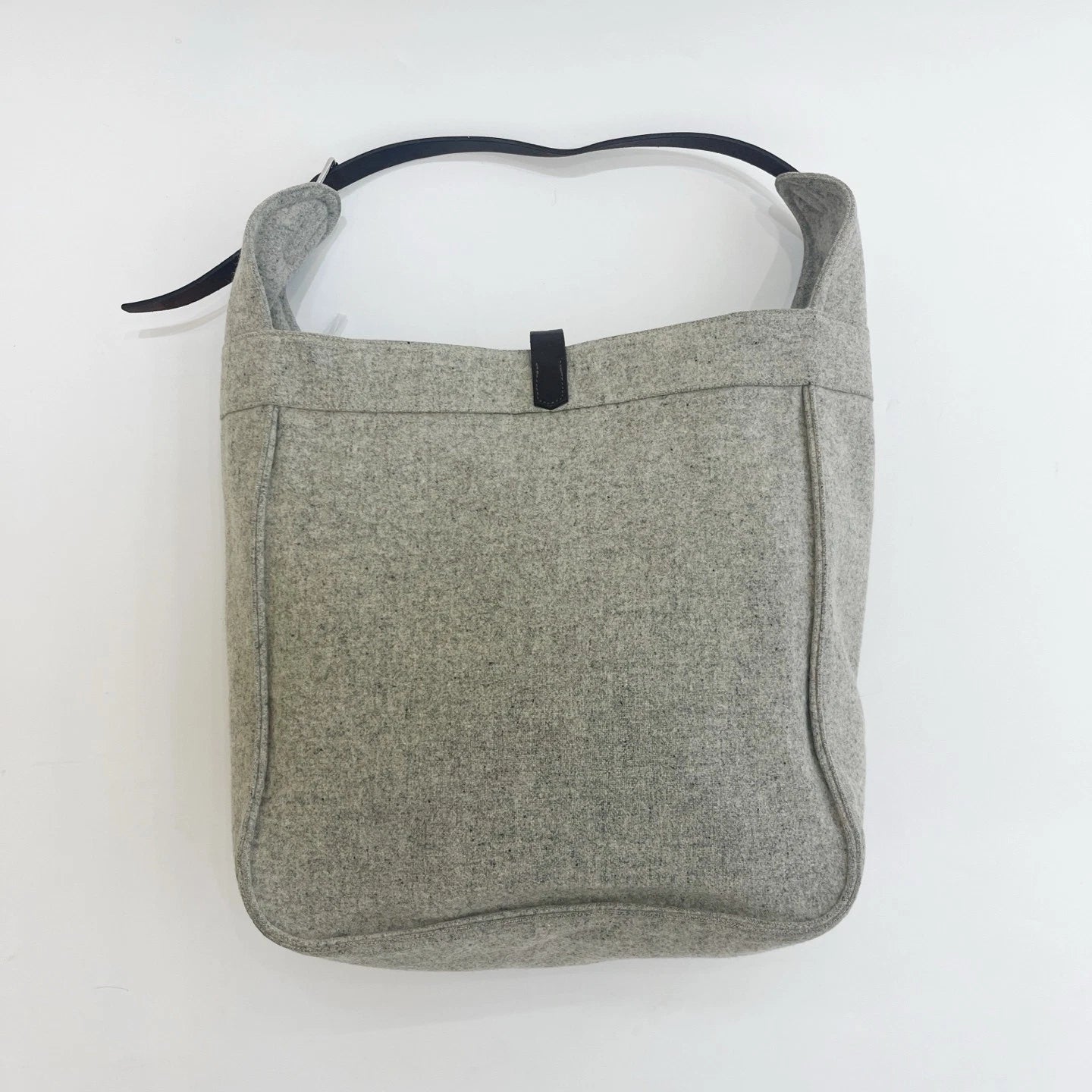 Hermes Marwari Tote Handbag Shoulder Bag Gray Silver Hardware