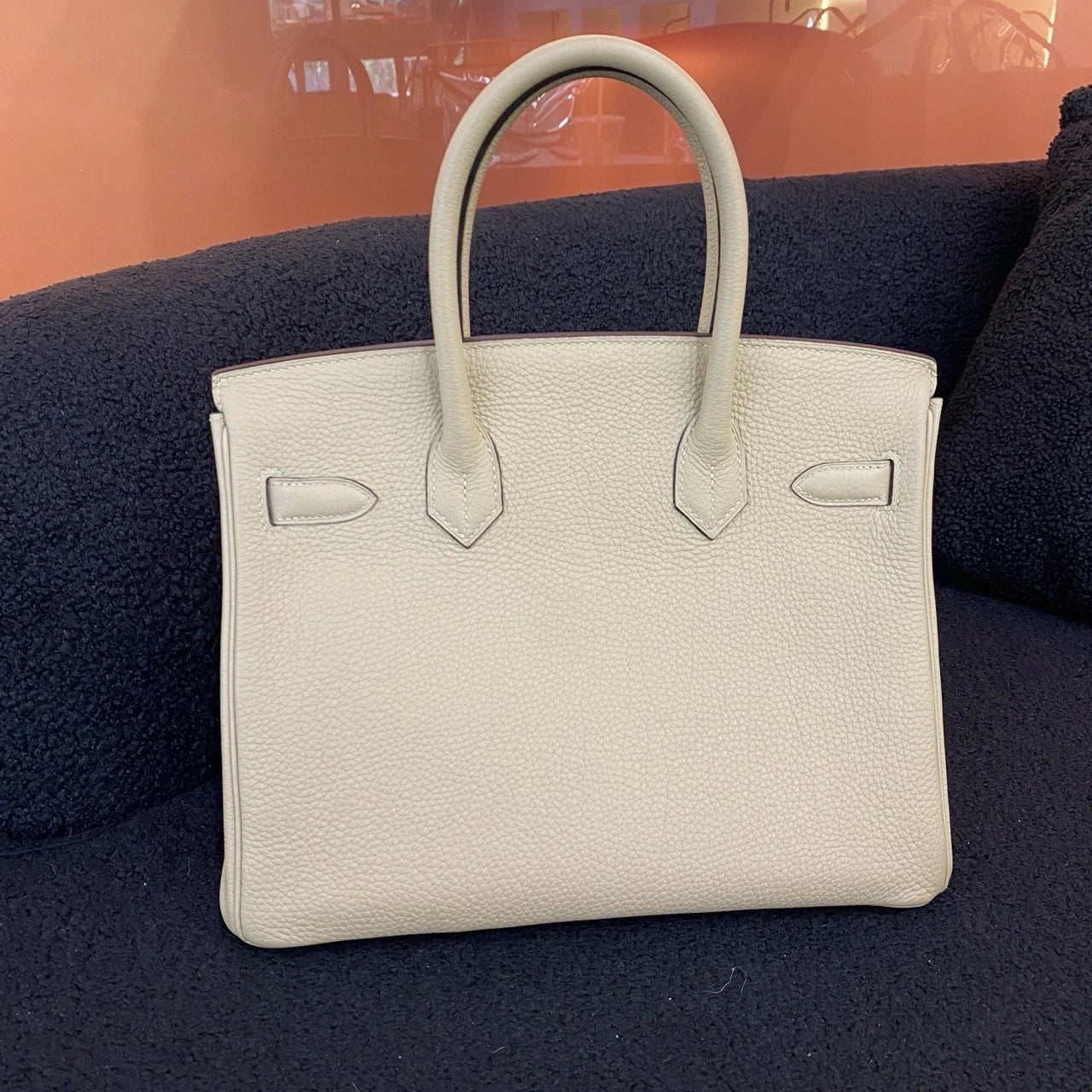 Hermes Birkin30 Togo Leather Handbag For Women