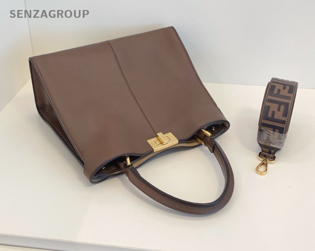 FENDI Peekaboo X-Lite Top Handle 2way Shoulder Handbag Women