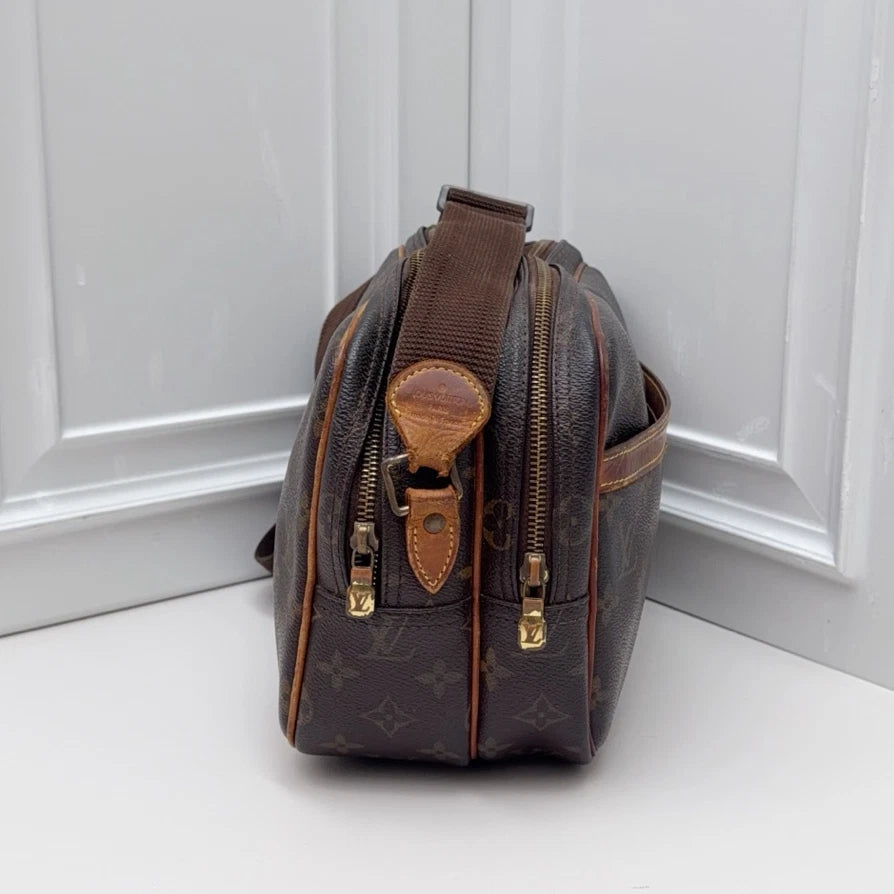 Louis Vuitton Monogram Canvas 2Ways Shoulder Crossbody Bag Brown Women