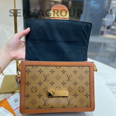 Louis Vuitton Daphne Medium Monogram Chain Crossbody Bag Women Classic