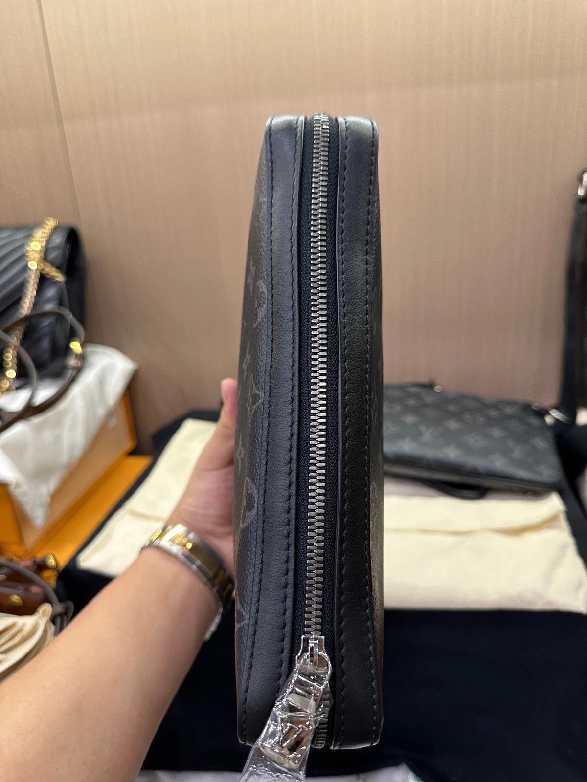 Louis Vuitton Black Trio 3-in-1 Crossbody Messenger Bag For Women