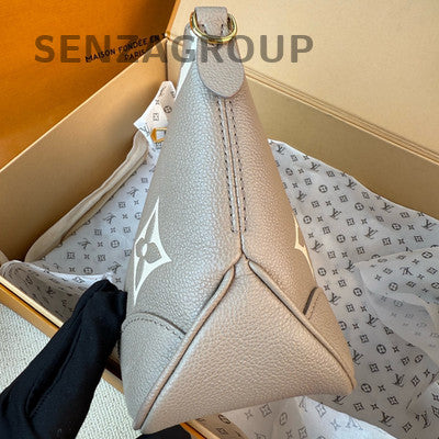 Louis Vuitton Monogram Grey Gold Chain Shoulder Bag Women's Fashion Classic
