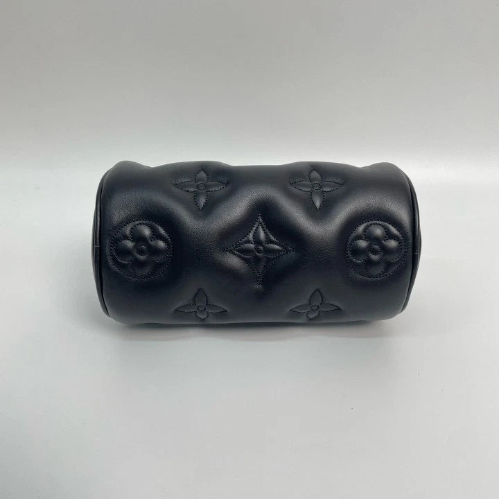 Louis Vuitton Papillon BB Black Embossed Barrel Bag Women