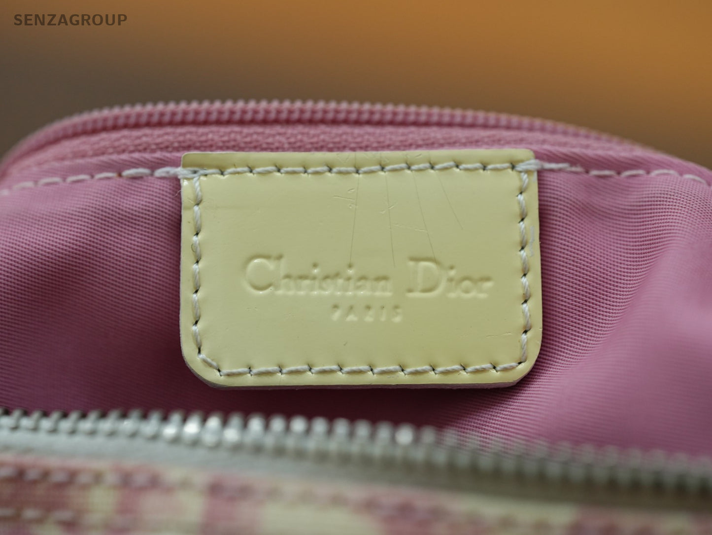 Fendi FF Boston Monogram Handbag Pink Women Canvas