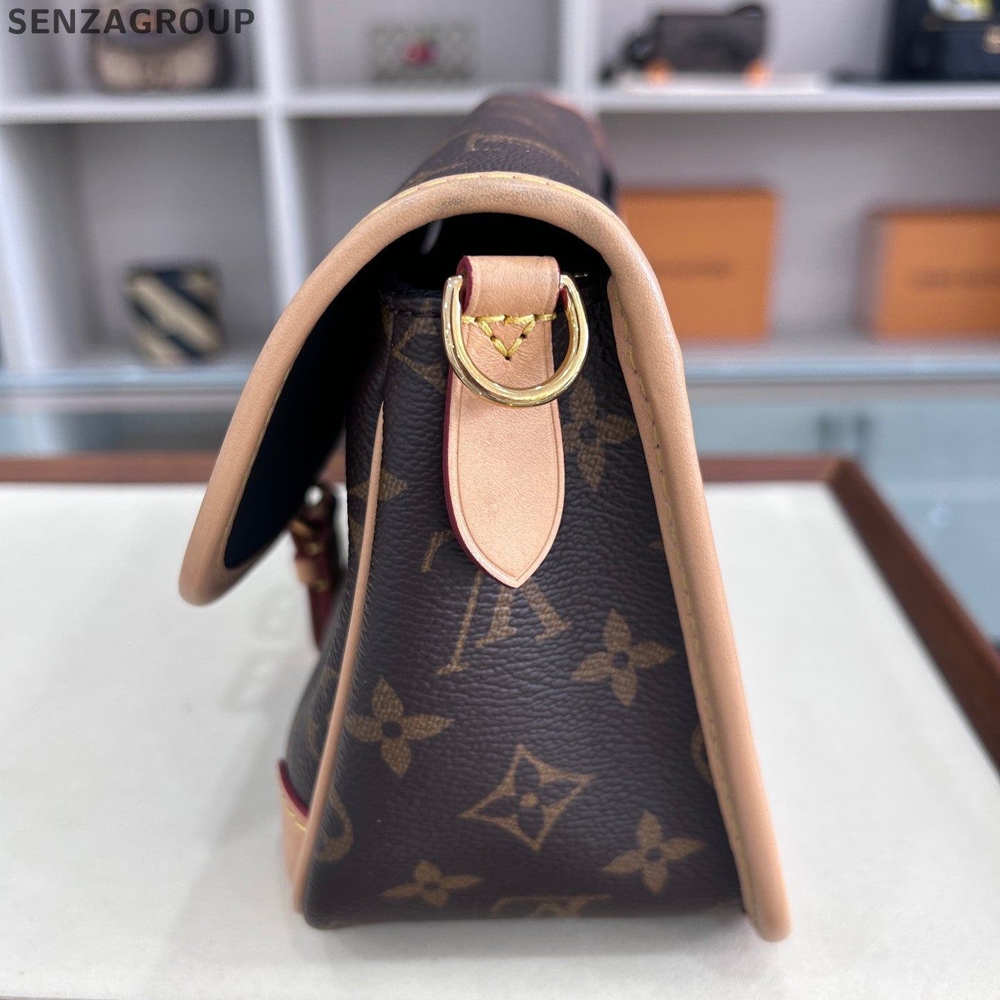 Louis Vuitton Monogram Fendi Baguette Shoulder Crossbody Bag Brown Women