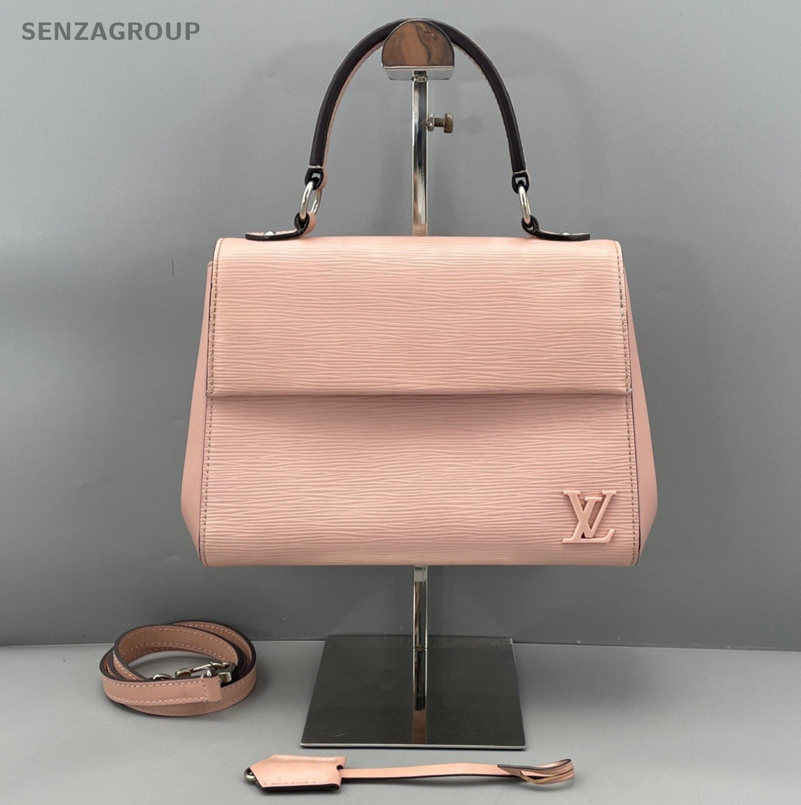 Louis Vuitton Cluny bb Top Handle 2way Shoulder Handbag Pink Women