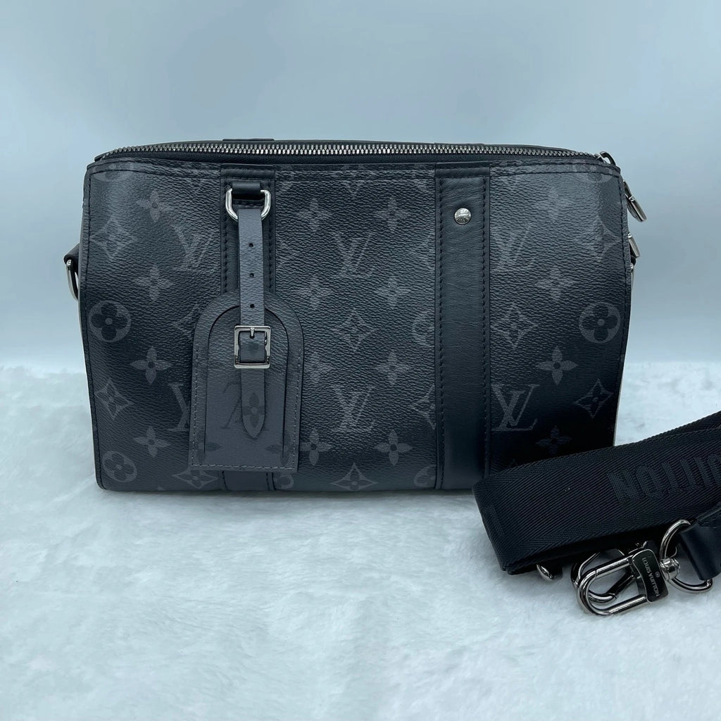 Louis Vuitton City Keepall Monogram Canvas Leather Shoulder Bag For Women