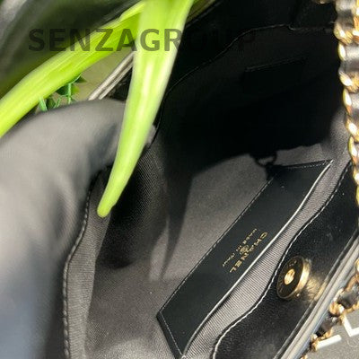 Chanel 24S Black Gold 31 Bag Nano Lambskin Chain Crossbody Bag