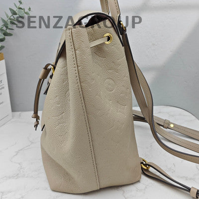 Louis Vuitton Montsouris Backpack Grey Pink Gold Hardware Women's Fashion
