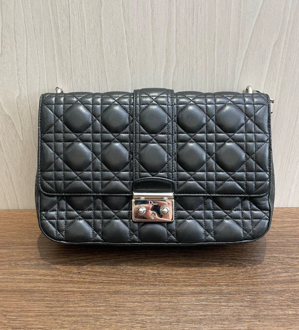 Christian Dior Miss Cannage Lambskin Shoulder Bag Crossbody Bag Women
