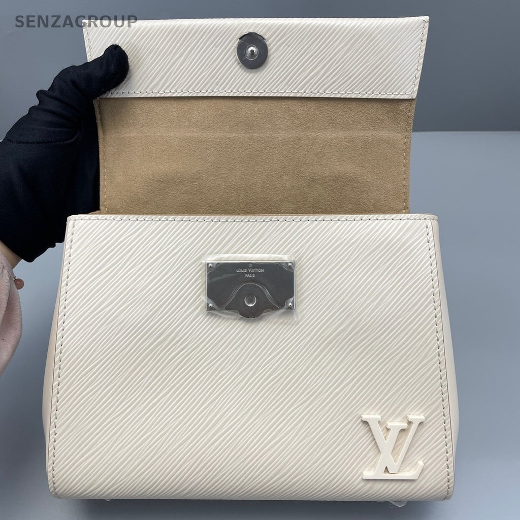 Louis Vuitton Cluny BB Epi Leather White Top Handle 2WAY Shoulder bag Women