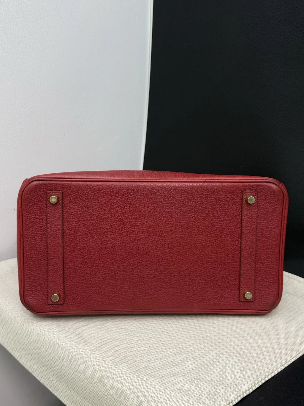 Hermès Birkin 35 Handbag Pomegranate Red Gold Women Classic
