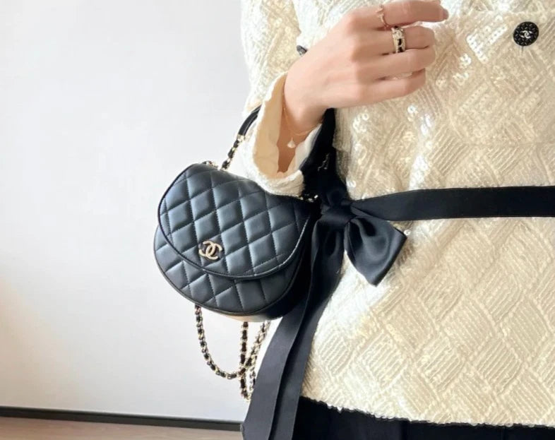 Chanel Lambskin 3Ways Top Handle Bag Shoulder Bag Crossbody Bag Women S