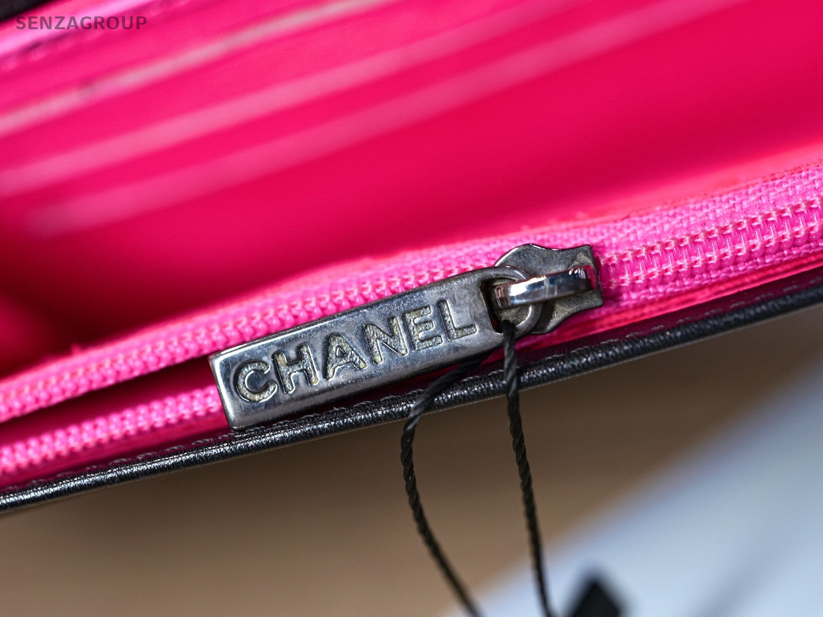 CHANEL Cambon Matelasse Purse Black Wallet Leather