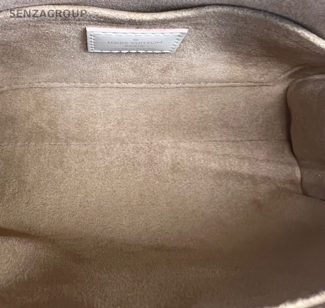 Louis Vuitton Cluny mini Epi Leather Top Handle Bag White Women Classic