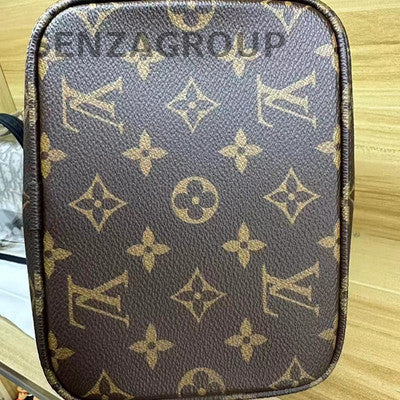 Louis Vuitton All In BB Bucket Bag Brown Gold Women Classic Handbag