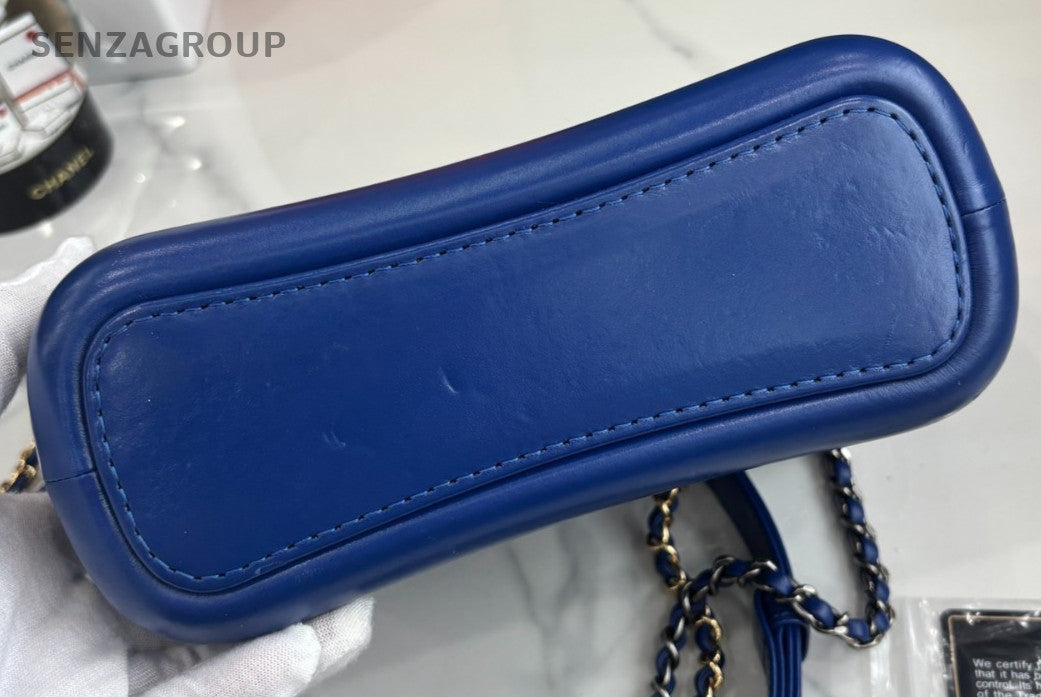 CHANEL Gabrielle Klein blue Calfskin Shoulder bag Crossbody