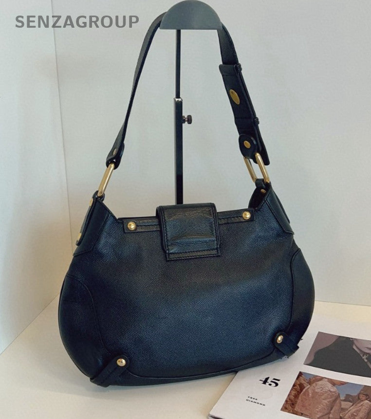 Ferragamo Hobo Horseshoe buckle Shoulder bag Women Black