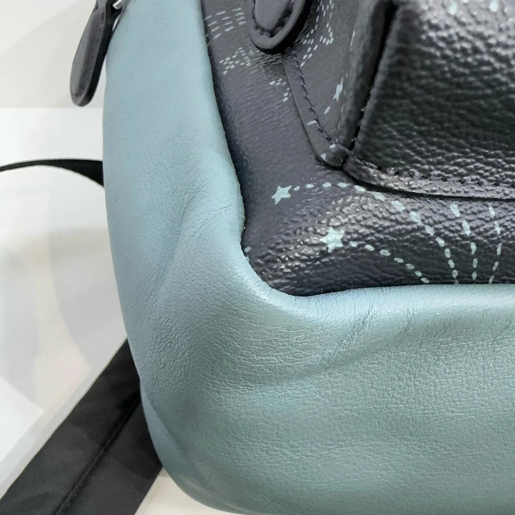 Coach Navy Blue Star PVC Mini Backpack Handbag For Women