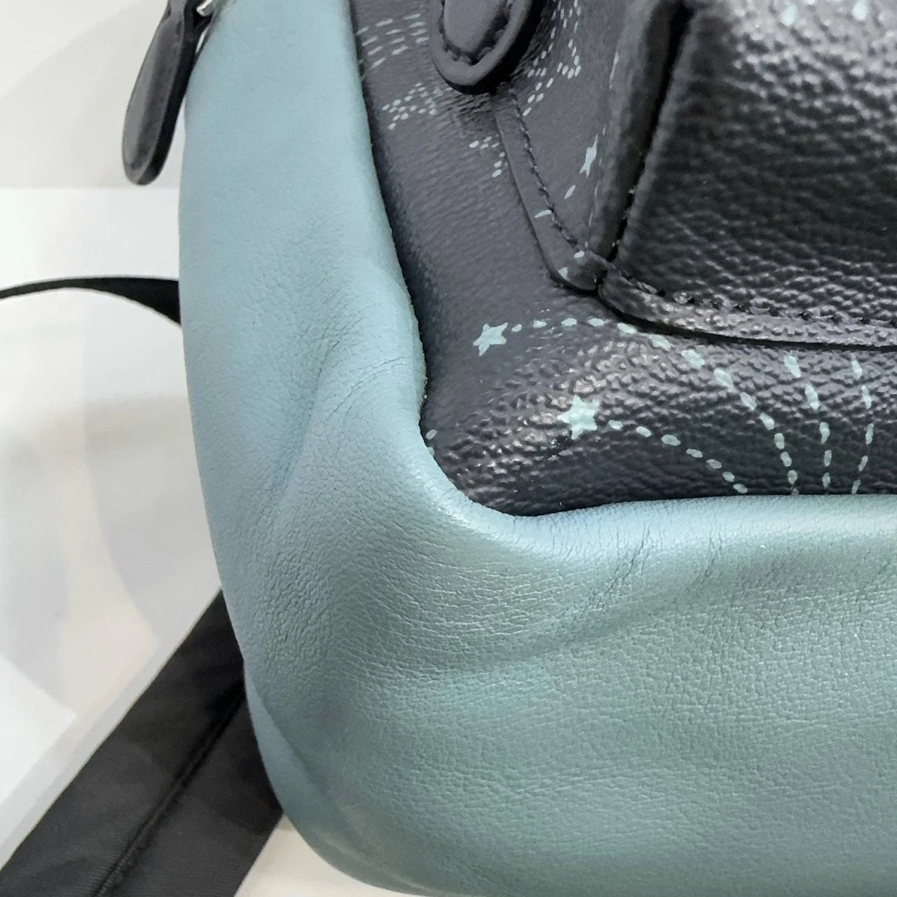 Coach Navy Blue Star PVC Mini Backpack Handbag For Women