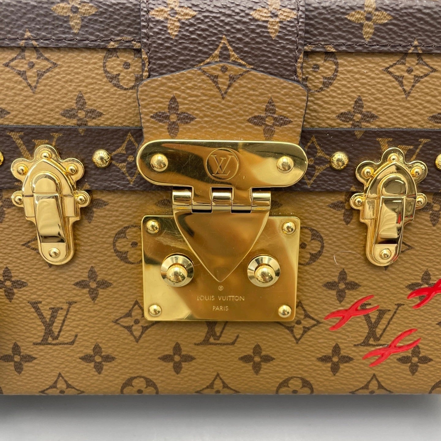 Louis Vuitton Colorblock Hard Box Clutch Bag For Women