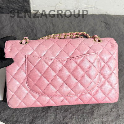 Chanel 23S Classic Flap Medium Pink Gold Chain Shoulder Bag