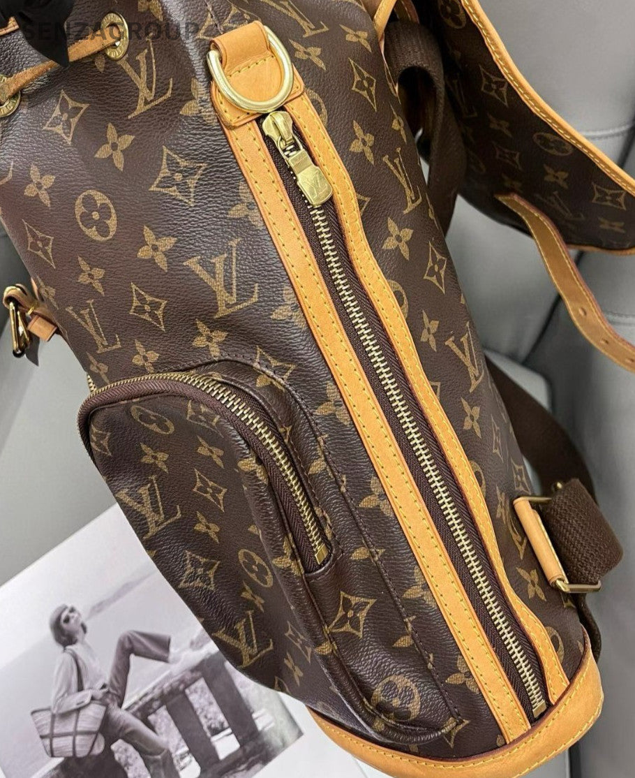 Louis Vuitton  Bosphore Monogram Backpack Brown Gold Used Unisex Adults Classic