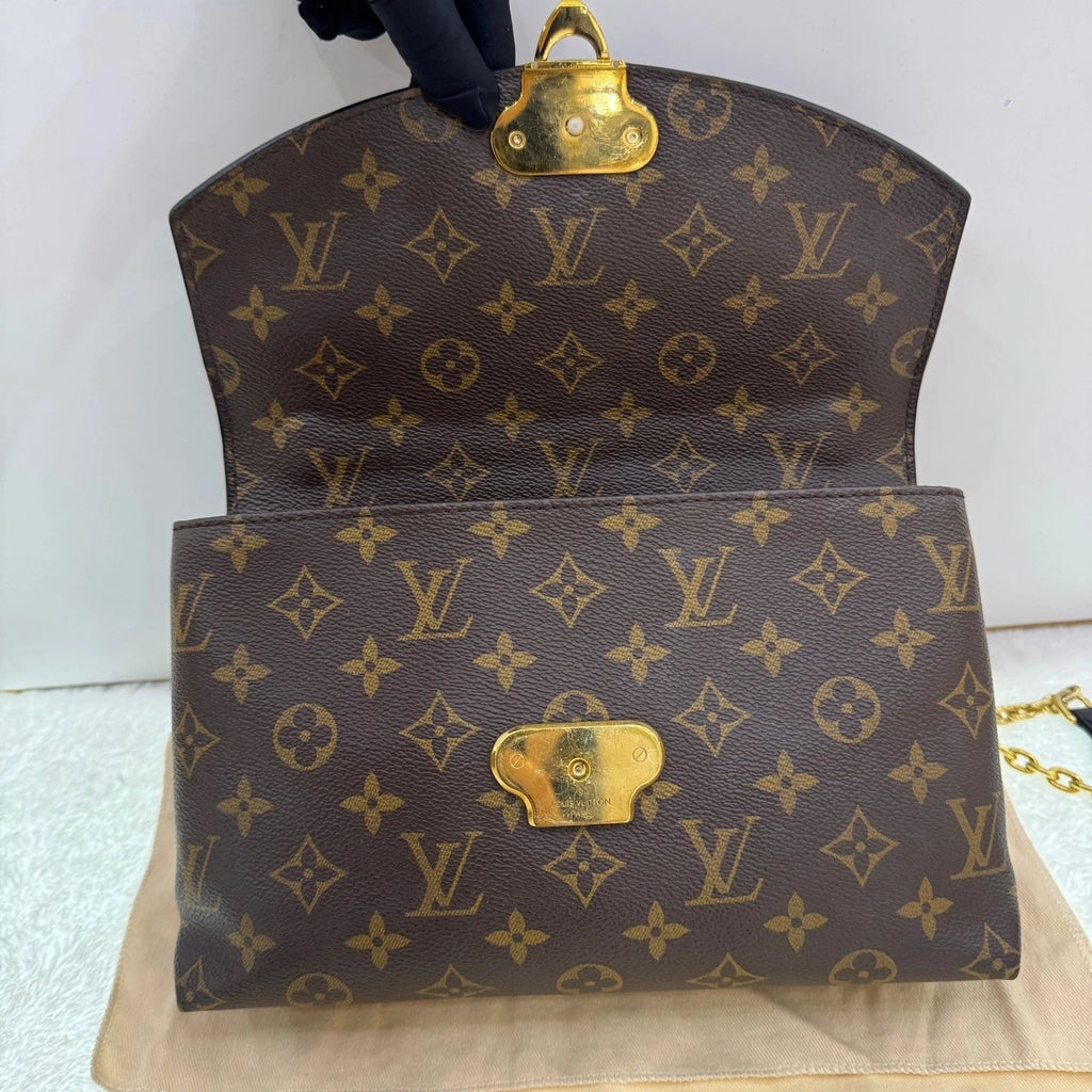 Louis Vuitton Saint Placide Monogram Red Canvas Chain Shoulder Bag Crossbody