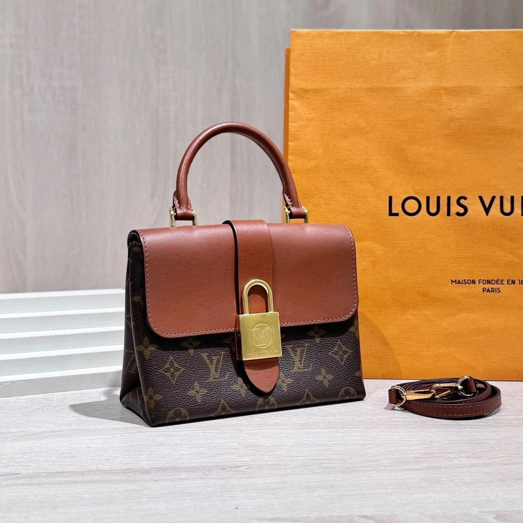 Louis Vuitton Locky BB Monogram Canvas Crossbody Shoulder Bag Women