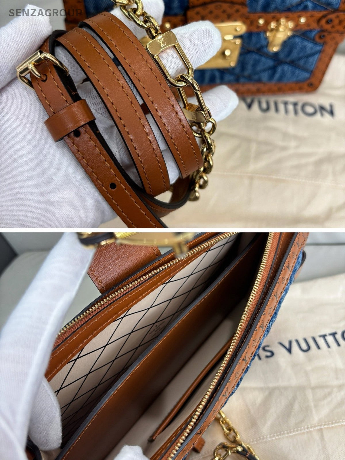 Louis Vuitton Trunk Clutch Limited Edition Chain Shoulder bag Crossbody Women
