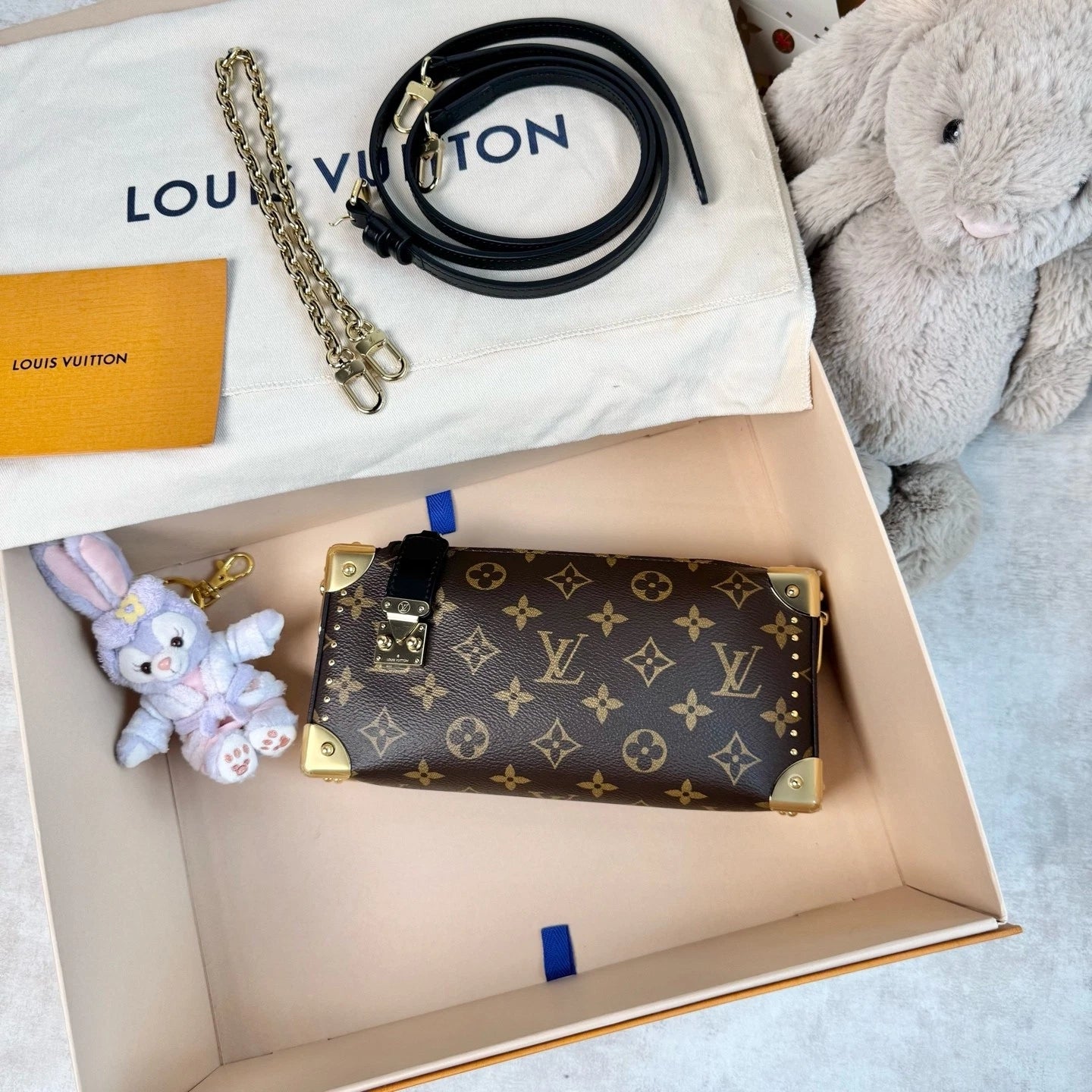 New Louis Vuitton Canvas Slim Trunk Crossbody Bag For Women
