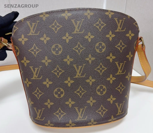 Louis Vuitton Flask Monogram Shoulder Crossbody Bag Brown Women