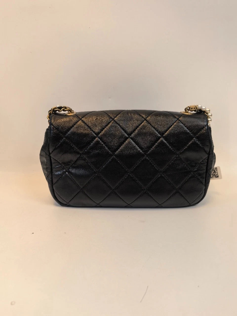 SJ0001 YS1423 Chanel Classic Flap Mini Pearl Chain Quilted Lambskin