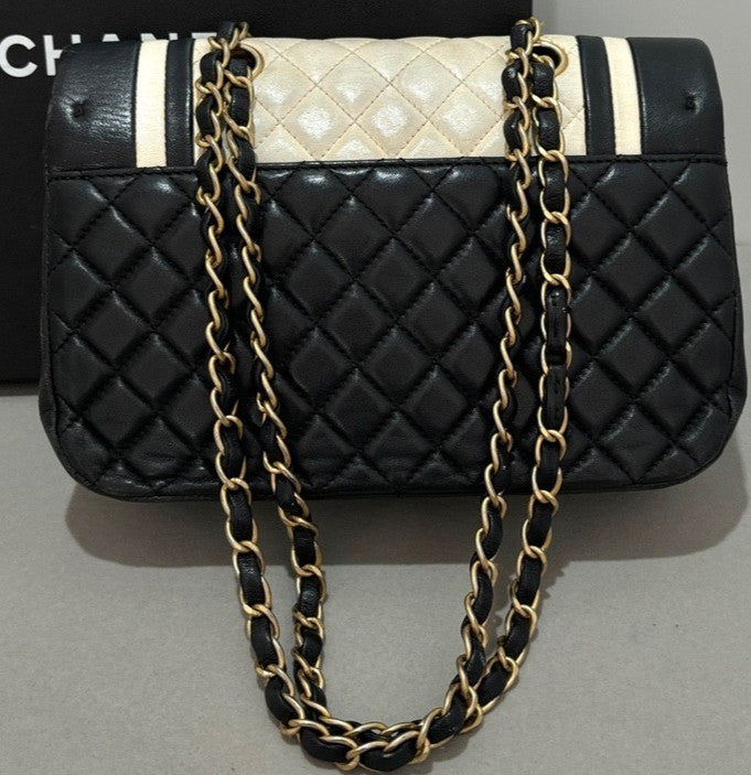 CHANEL Classic Flap Chain CC Shoulder bag Panda Color Women