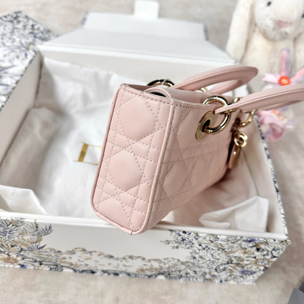 New Dior Horizontal Small D-Joy Sakura Pink Shoulder Bag For Women